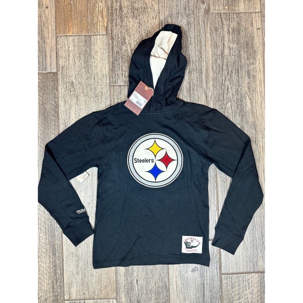 Mitchell & Ness NFL Steelers Youth Hoodie Sweatshirt Throwbacks Nostalgia Co.